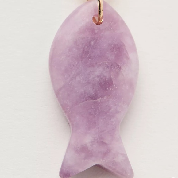 Free People Violet Stone fish charm *NEW* - Picture 3 of 4
